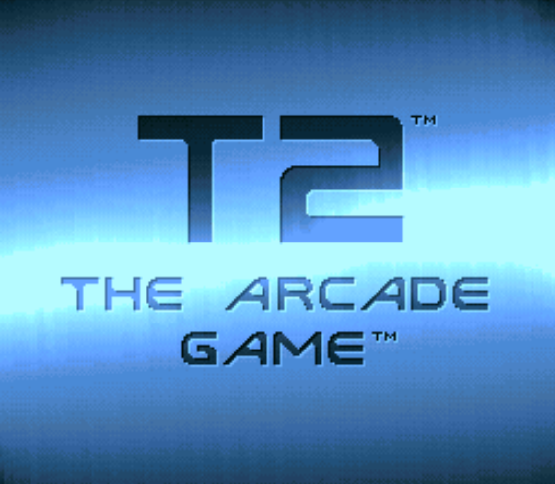 Terminator 2 The Arcade Game Title Screen